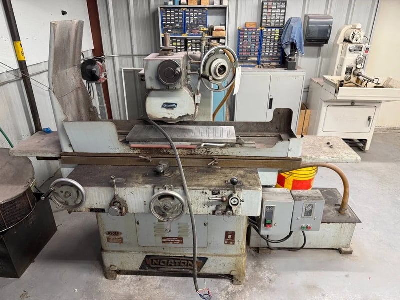 8" x 24" Norton-Asquith #Type-S3, Hydraulic Surface Grinder, horizontal spindle, 550 V., 3 phase