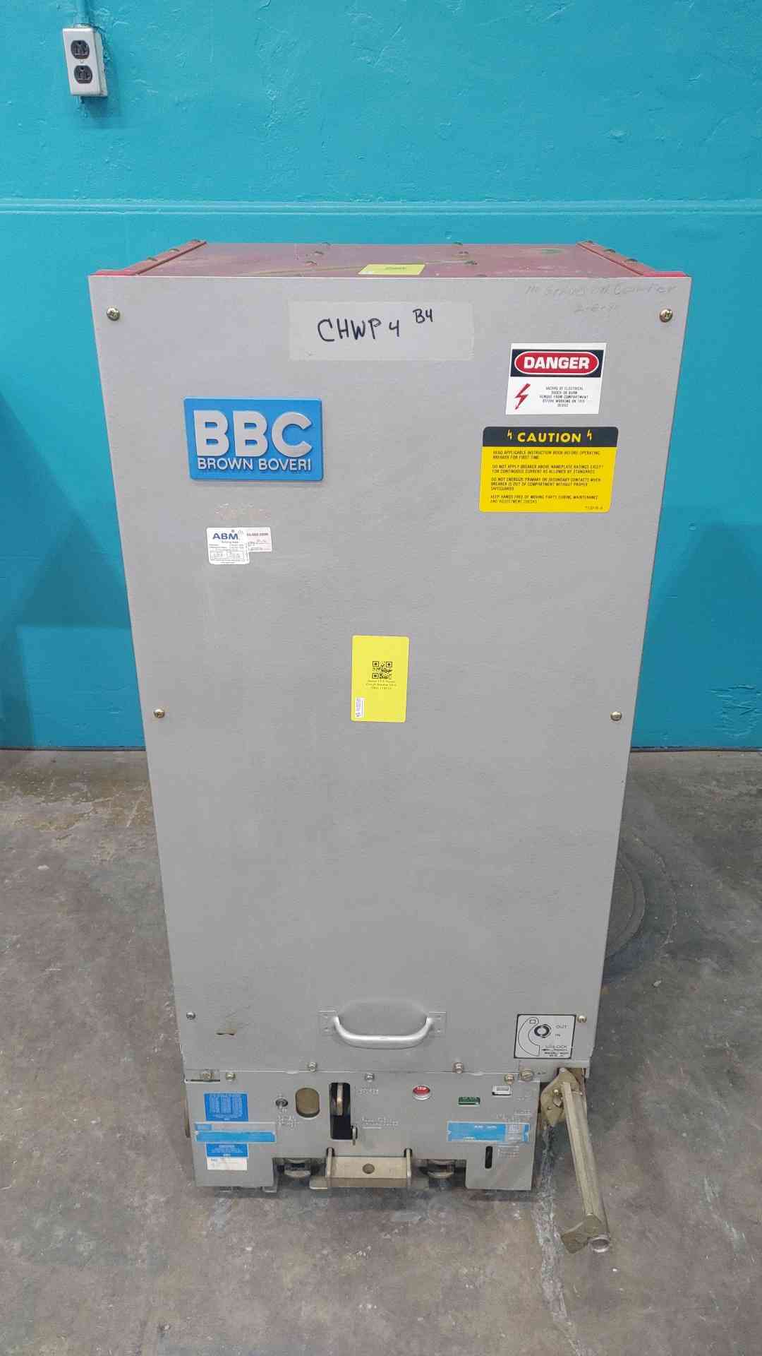 1200 Amps, Brown Boveri ITE, 5HK250, 5 KV, 250 MVA, 125 VDC, power circuit breaker, drawout