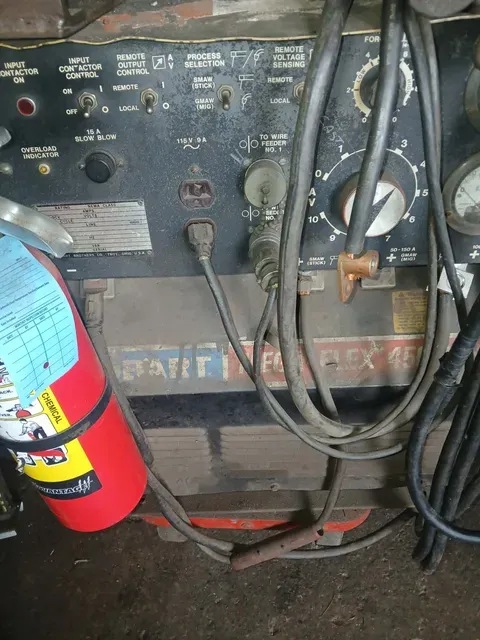 Hobart #Mega-Flex-450-RVS, Industrial Mig/Stick Welding Power Source, 450 amps, Hobart 17 wire feeder, Mig
