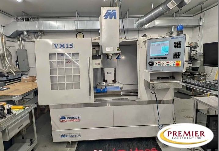 Milltronics #VM-15XT, Centurion 7 Control, 30" X, 16" Y, 20" Z, 8000 RPM, 16 automatic tool changer, Cat 40