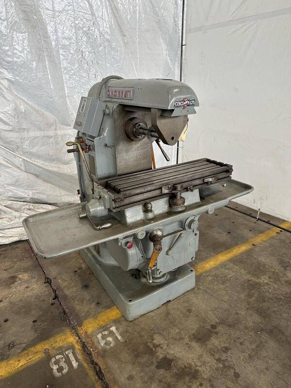 Cincinnati #2P, horizontal mill, 12.25" x53.75" tbl., 5 HP, 20-1500 RPM
