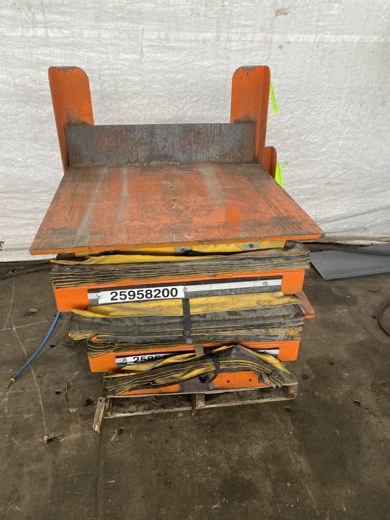 36" x 40" Knight #ALT-3640, pneumatic lift/tilt table (3 available)