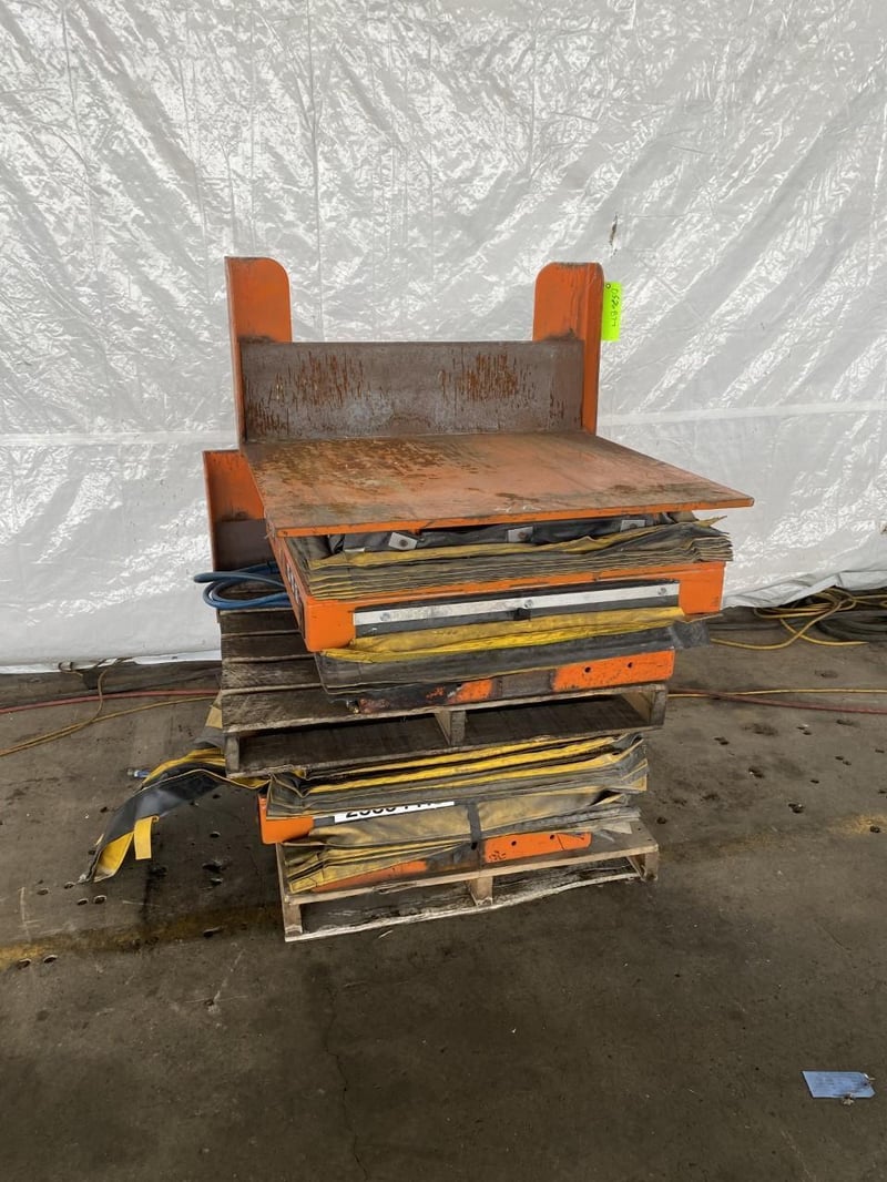 36" x 40" Knight #ALT-3640, pneumatic lift/tilt table (3 available)