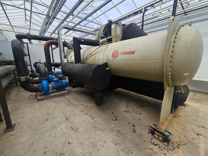 870 Ton, Trane, CenTraVac Water-Cooled Chiller, 15 psig, 917 HP, 575 Volts, 3PH, 2019
