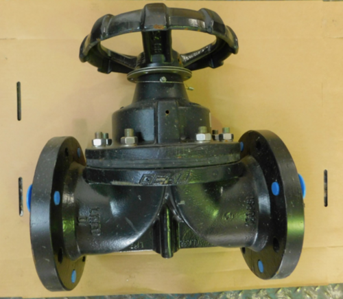 4" Gemu #675100D4488, Lined Diaphragm Valve, Class 150#, NEW