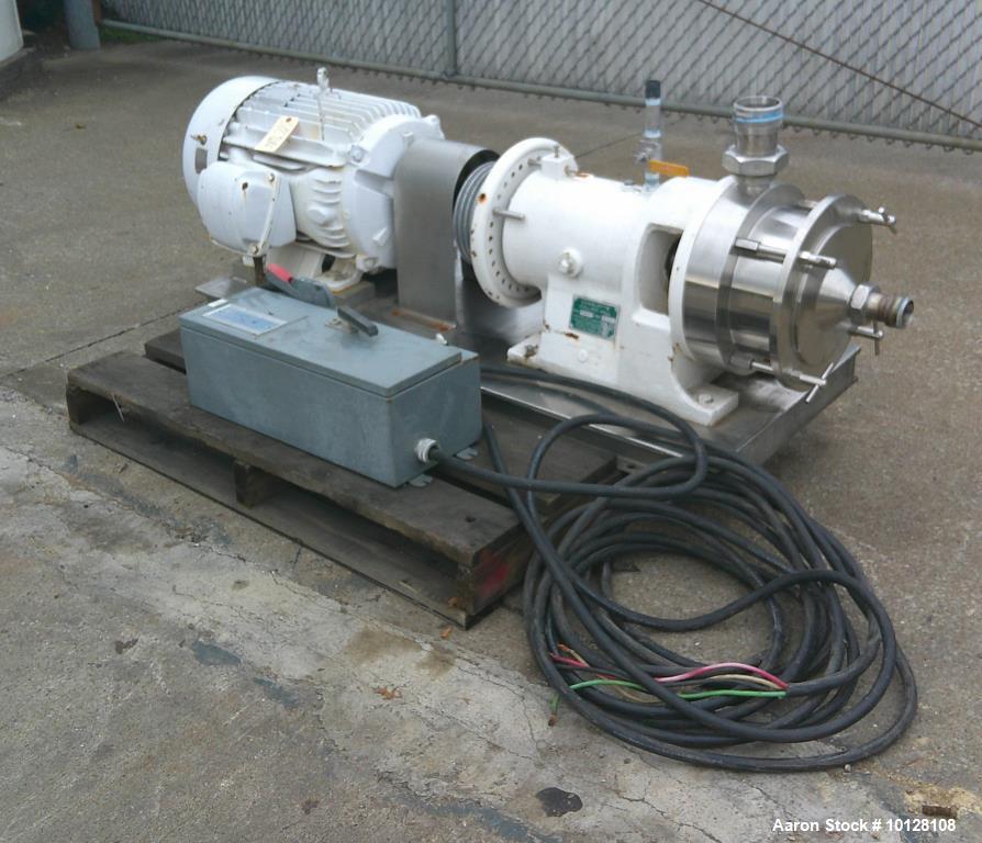 Charlotte #SD-40, Colloid Mill, Stainless Steel, 40 HP, up to 1,200 gal./hr.