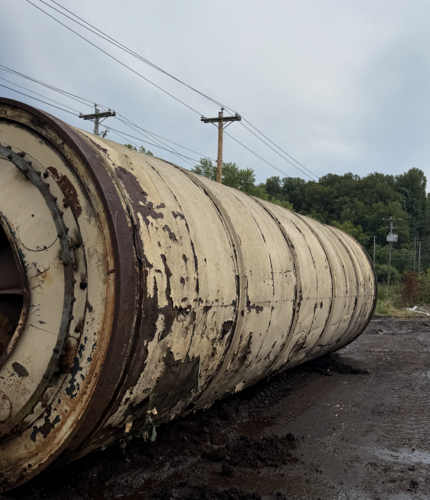 8' x 30' MEC #8X30, Triple Pass Drum Dryer, trunions