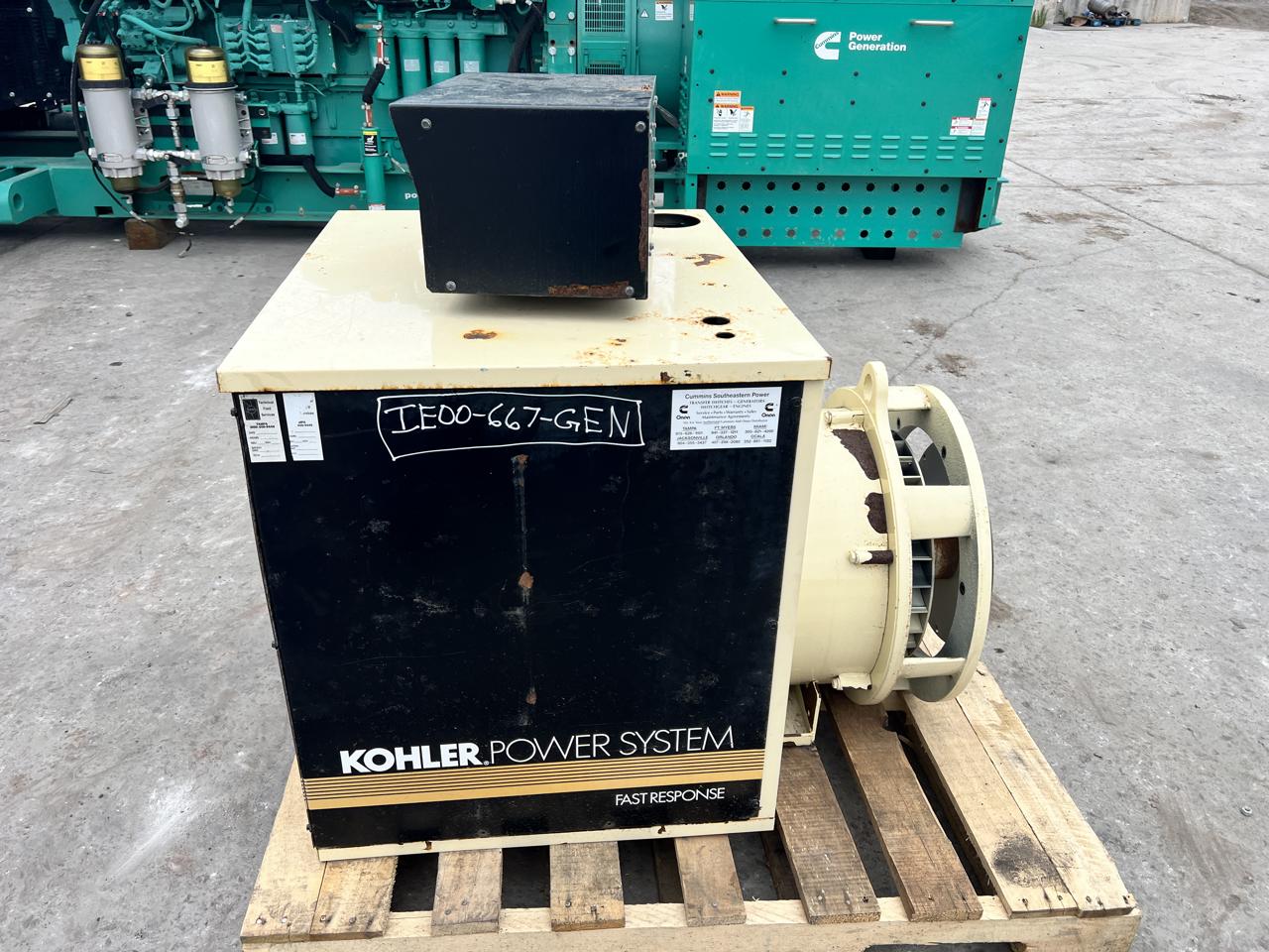 135 KW, 1800 RPM, Kohler #135ROZJ, Generator End, 120/208 Volts, 1PH/3PH, 320 hours, 1998