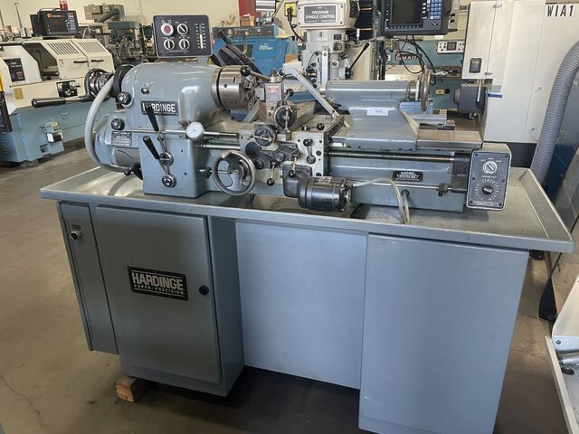 11" x 18" Hardinge #HLV-H, Precision Tool Room Lathe, 6" swing over cross slide, 125-3000 RPM, 1-1/4" bore