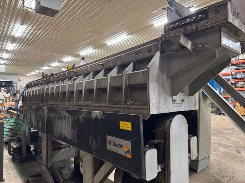 Rosler #R350/4400DA-KP-So, Continuous Finishing System, 11.8" Opening x 13.8" diameter x 173" L Channel