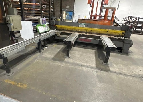12 gauge x 12' Niagara #612, mechanical power squaring shear, CNC Back Gauge, 5 HP, 65 SPM, front sheet