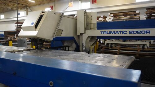 22 Ton, Trumpf #TruPunch-2020, CNC turret punch, 100" X, 50" Y, 1/4" thickness, 3" punch diameter, 420 SPM