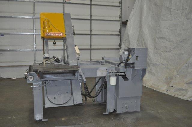 18" x 20" Marvel #81A, vertical band saw, 14' 6" x 1-1/4"blade, 60-400 FPM