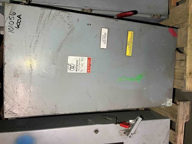 400 Amp. Westinghouse #JHF365, fused AC safety switch, 3-pole, 600 Volts