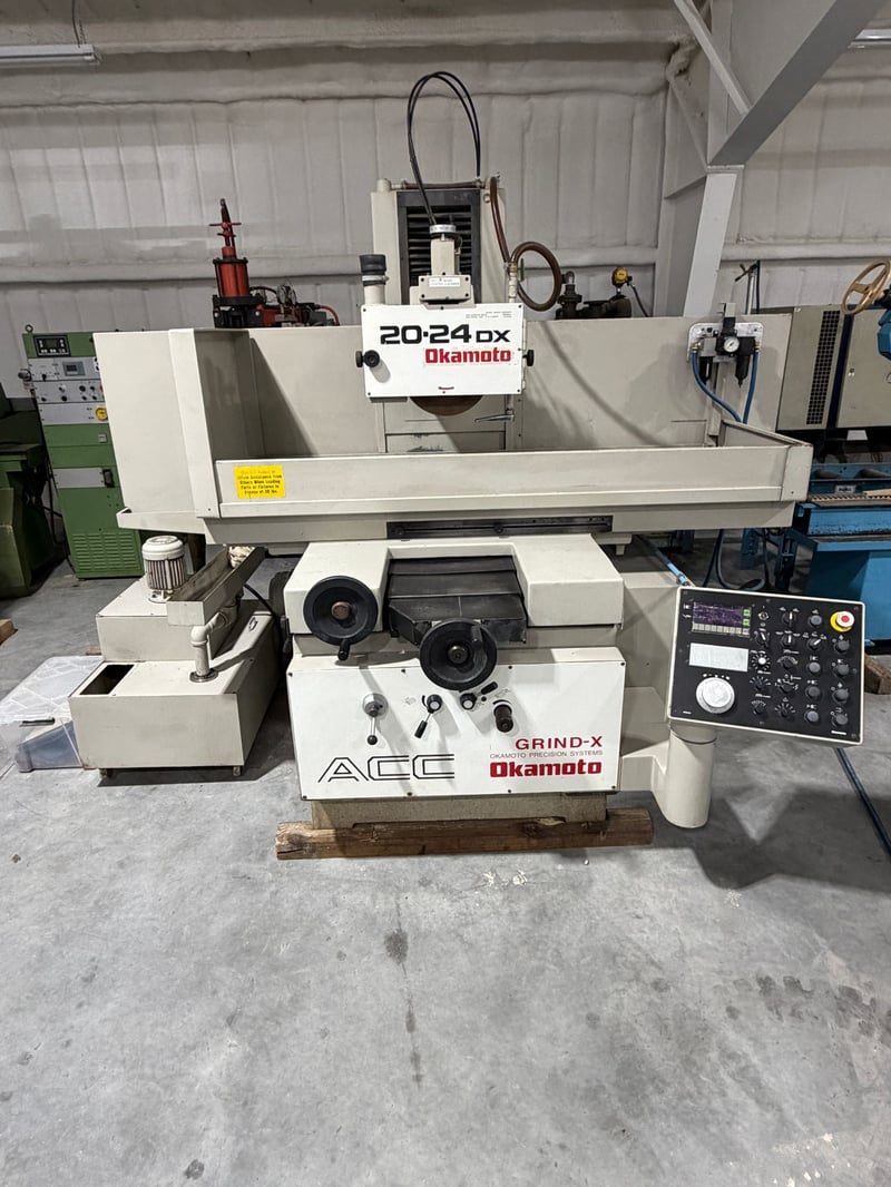 20" x 24" Okamoto #ACC20-24DX, column type horizontal surface grinder, electromagnetic chuck, incremental