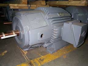 50 HP 1800 RPM Reuland, Frame A000404TXZ, TENV, 440 Volts, 350 Sec., Rebuilt