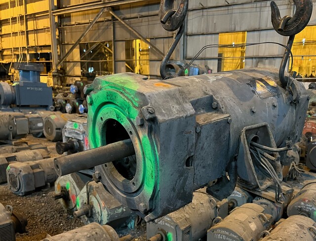 7 HP 1150/2000 RPM Siemens, Frame 259ATY, 240 Volts, TEFC, Shunt, DC Motor