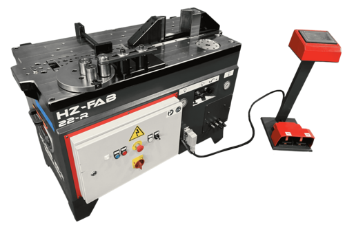 22 Ton, RMT #HZ-FAB-22-R, horizontal press, 13.8" stroke, 1.5 HP, 24.2" x51.4" table