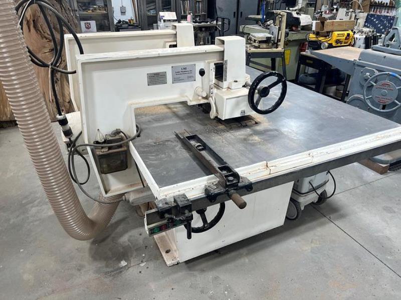 Diehl #SL-52, straight line rip saw, 15 HP, 3600 RPM, 2" arbor, 18" blade, 4-1/4" thick, 190 FPM, 61" x80"