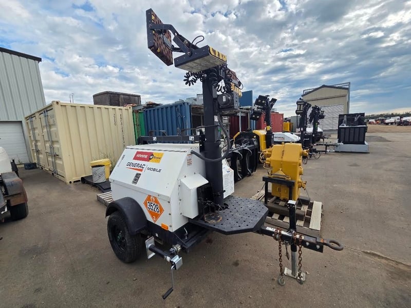 Generac #MLT4060, 6 KW light tower, LED, electric winch, 2019