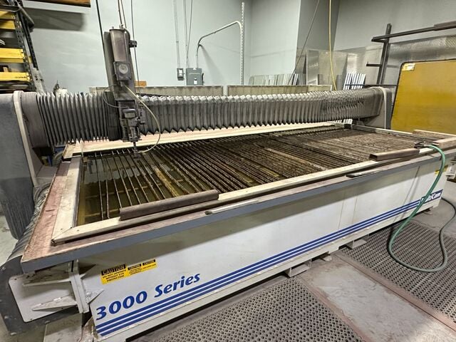 MultiCam #3000, waterjet, 55,000 PSI, KMT pump, 8" Z, 2012