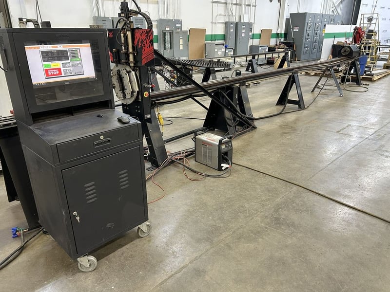 Bend-Tech #Dragon-A-400, CNC tube & pipe plasma cutting machine, Hypertherm Powermax 65, laser light, 2021