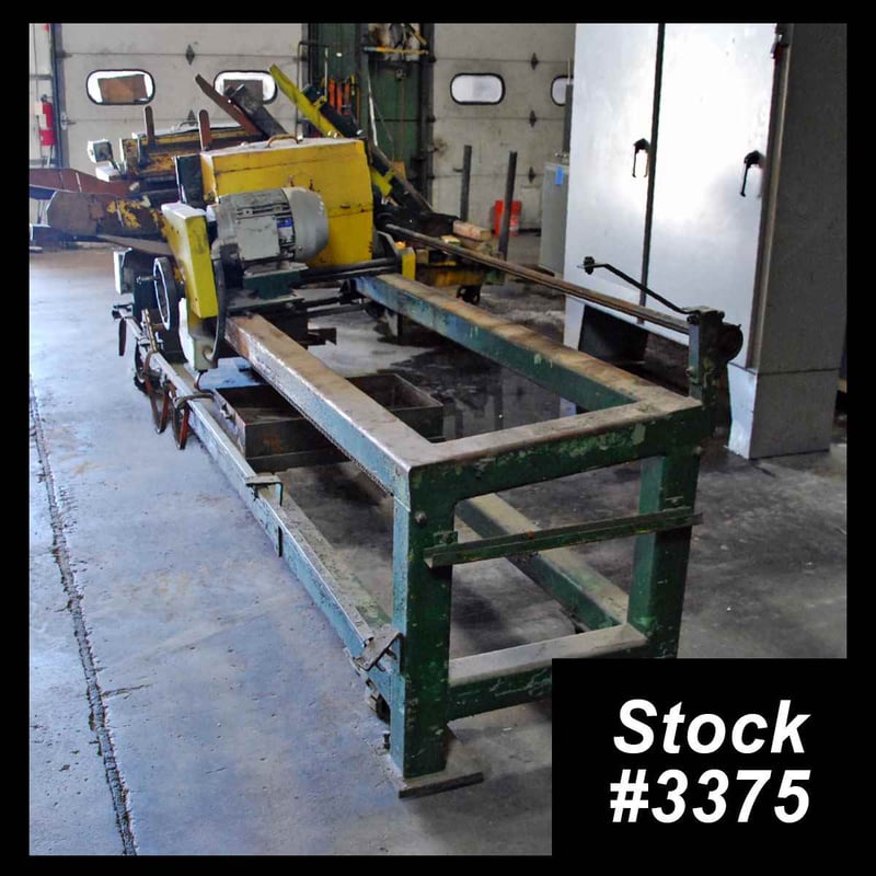 Burrmaster #1, brush deburring machine 3" OD x 96" max., #3375