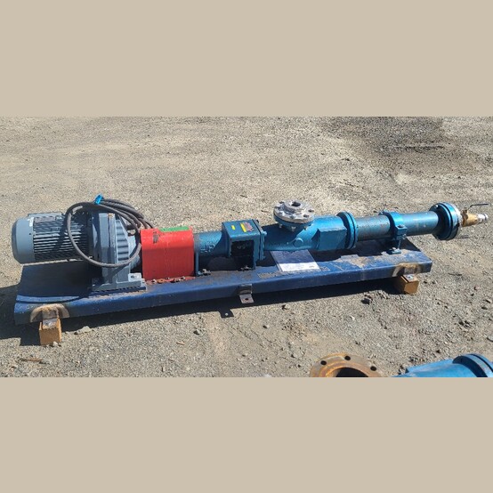 Moyno #A2G-CDQ-3AAA, Progressive Cavity Pump, 2-Stage, 22 gallons/100 revolutions, 4" flange inlet/outlet