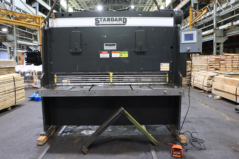 3/8" x 6' Standard #AS375-6, hydraulic shear, front operated power back gauge, 4' squaring arm, 7 hydraulic