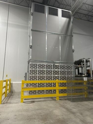 120 Ton, MJC #ATO-1, Air Cooled Process Chiller, 207 GPM, 65,000 CFM, 42°F to 56°F, (2) 20 HP fan motors
