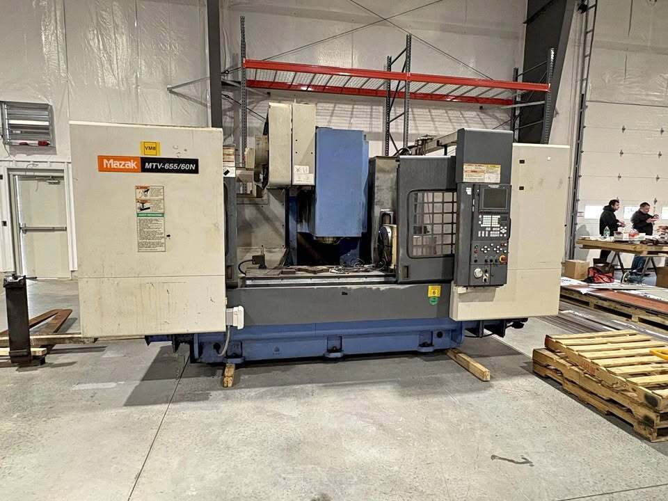 Mazak #MTV-655/60N, CNC Vertical Machining Center, 59" X, 25.5" Y, 25.5" Z, 68.54" x 25.59" table, 6000 RPM