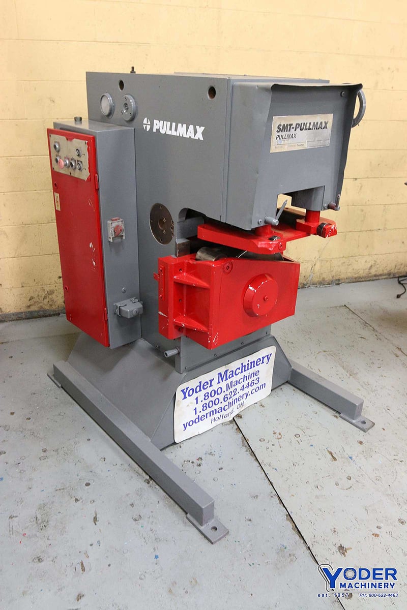 No. X-93 Pullmax, 2" plate leveler, 1" bevel width, 25-55 degree bevel, 7-1/2 HP, #67234