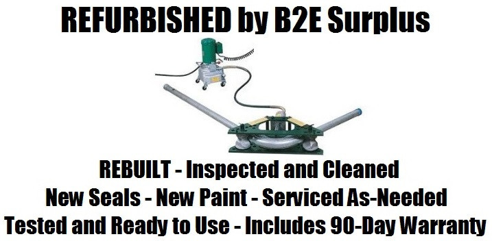 4" Greenlee #777E975, Rigid Conduit Bender, 1-1/4" - 2" One-Shot, 2-1/2" - 4" Segment, w/975 Electric