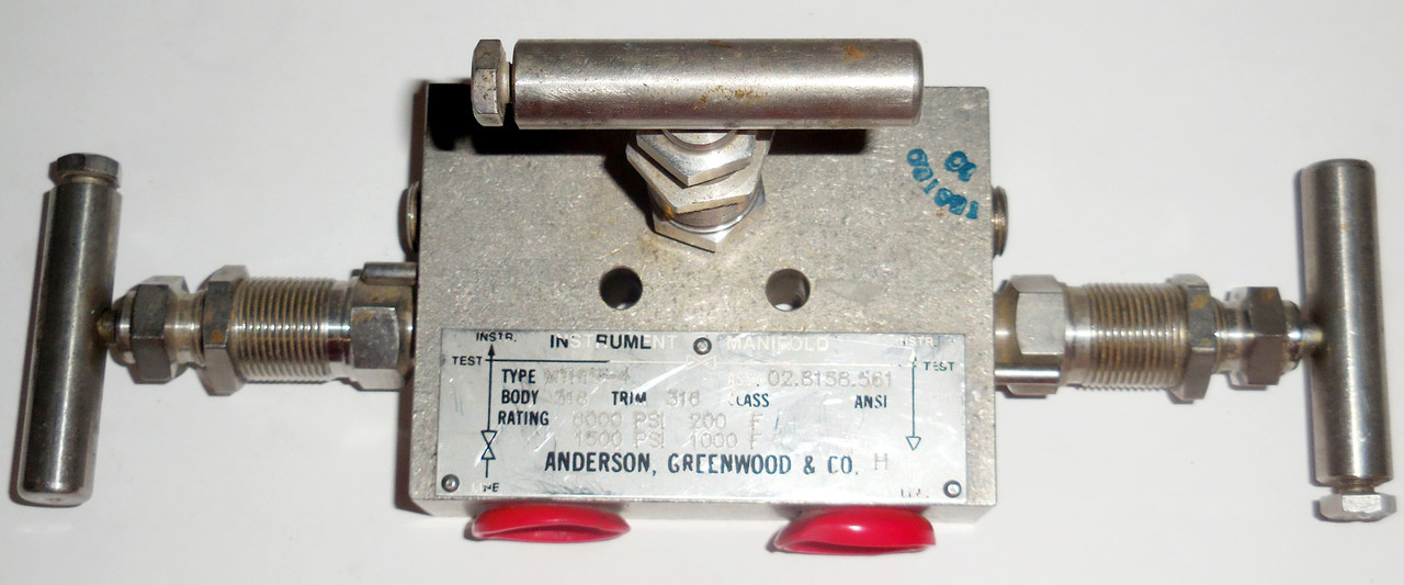 Arco Anderson Greenwood M1HIS-4 3-Valve Manifold 2-Block 1-Equalize, Remote Mnt, NEW