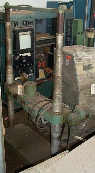 Wilson #A-4, 2-screw motorized hydraulic Brinell hardness tester