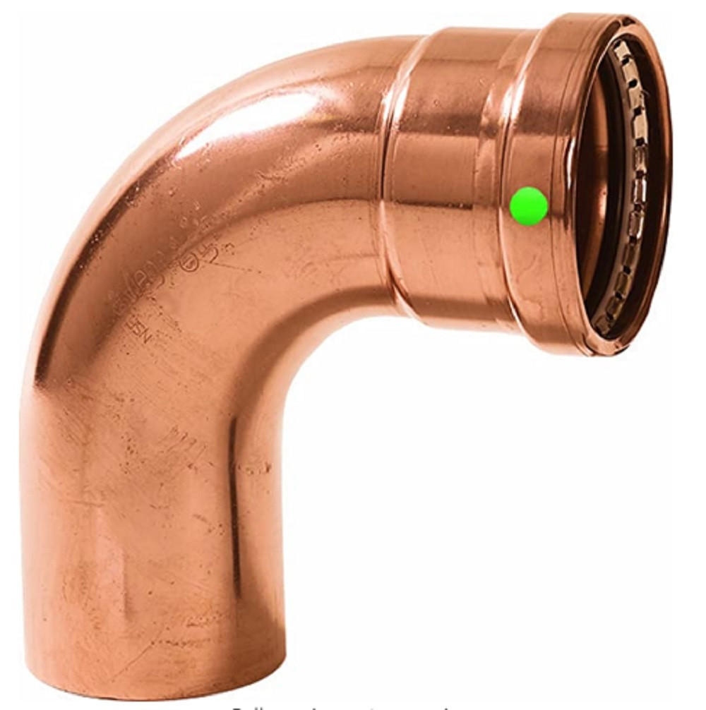 Viega 20648 4" ProPress XL-C x FTG Copper 90 deg Street Elbow, NEW