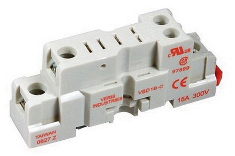 Veris Industries VBD1B-C VBD Series SPDT Blade Style Relay Socket, NEW