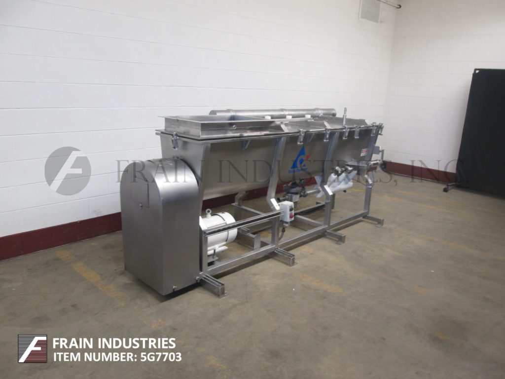 Steam Batch Damrow, Blancher, single screw, 316 Stainless Steel, direct steam ...