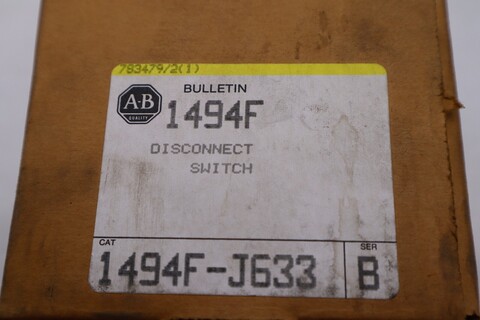 New open box Allen-Bradley bradley 1494f-j633 ser. b fuse block adapter plate stk 5499