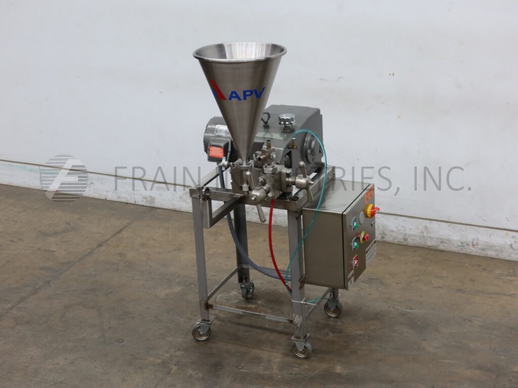 APV Gaulin #15MR8TA, 2-stage, single plunger, laboratory homogenizer ...