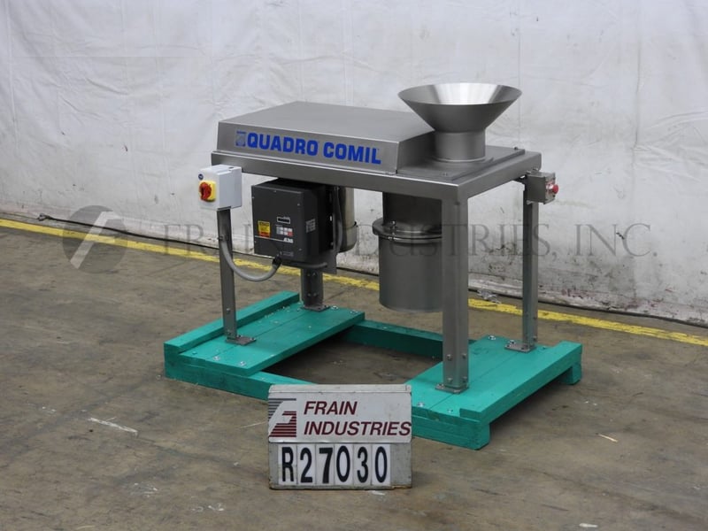 Quadro #196, 316 Stainless Steel particle size reduction Comil, up to 10000 lbs. per hour (2 available)