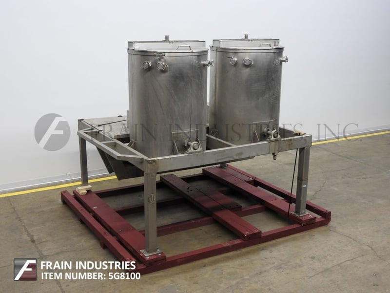 200 gallon South Valley Manufacturing, dual 200 gallon capacity, 316