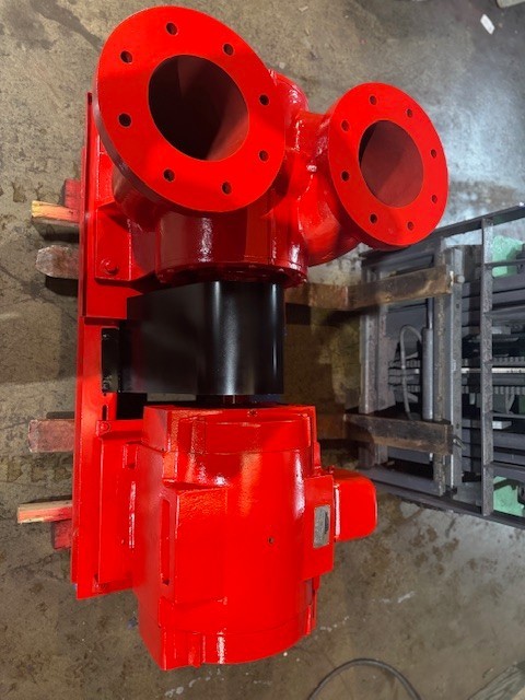 1500 GPM @ 120' TDH, Bell & Gossett #VSC12000, Centrifugal Pump, 8" x 8" x 13", 60 HP, 175 PSI. max, 8" flange
