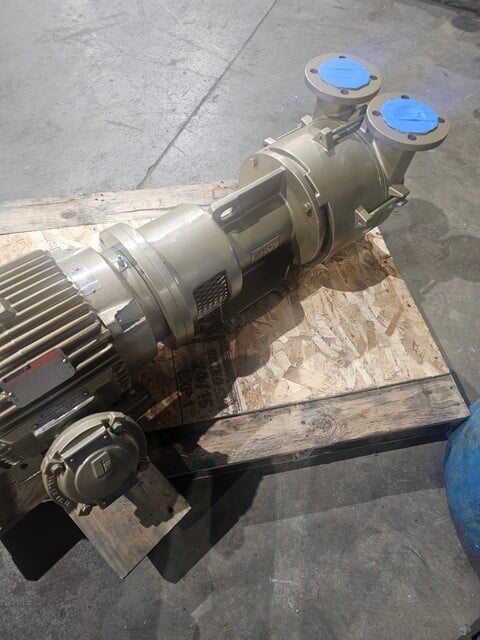 300 CFM, Dekker, Liquid Ring Vacuum Pump with motor, 20 HP
