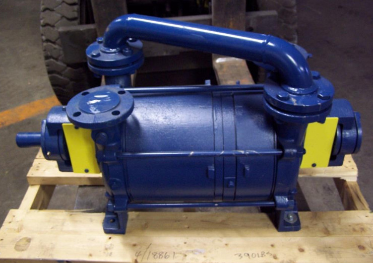 300 CFM, Sihi #LPH-55320, Liquid Ring Vacuum Pump, Carbon Steel, 29" HgV