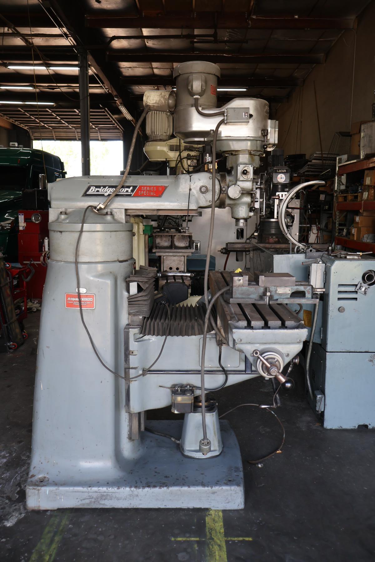 Bridgeport #Series-II-Special, vertical mill, 58" x11" tbl., 2 HP, 35" X, 15" Y, 16" Z, 60-4200 RPM, R-8, 2J
