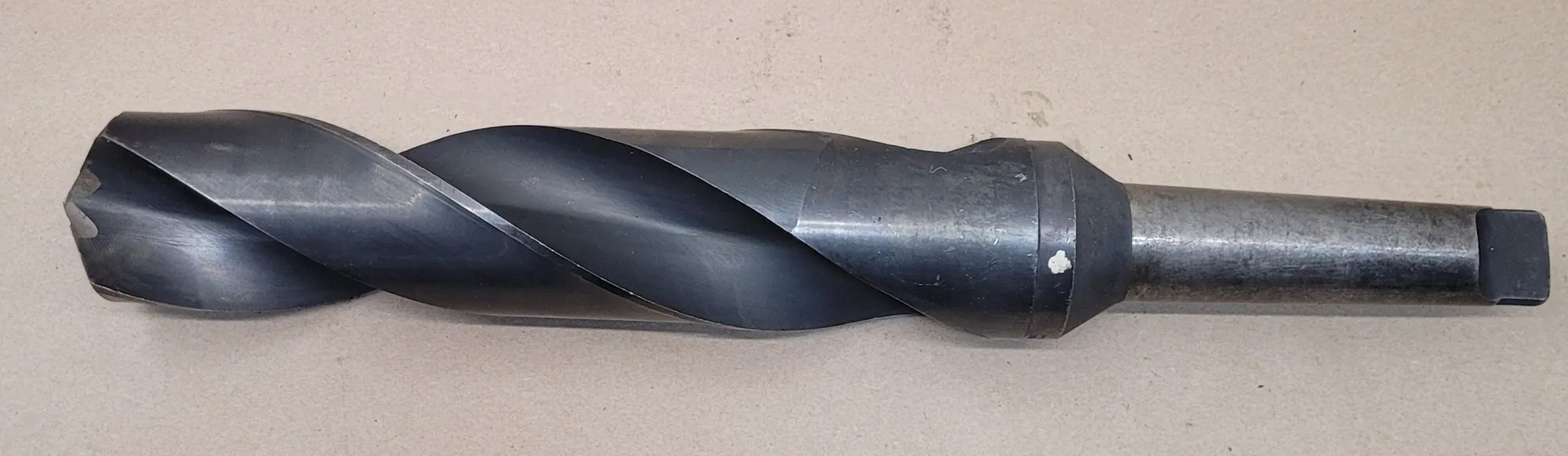Cle-Forge, 2-31/32" HSS twist drill, 5MT shank, 22" OAL, 14" flute length, 6" shank length