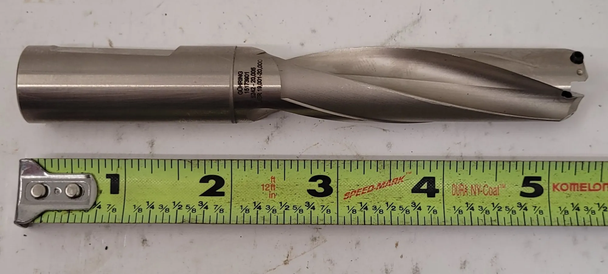 Guhring #5242-20,005, indexable insert drill, 19.01 - 20.00 mm diameter range