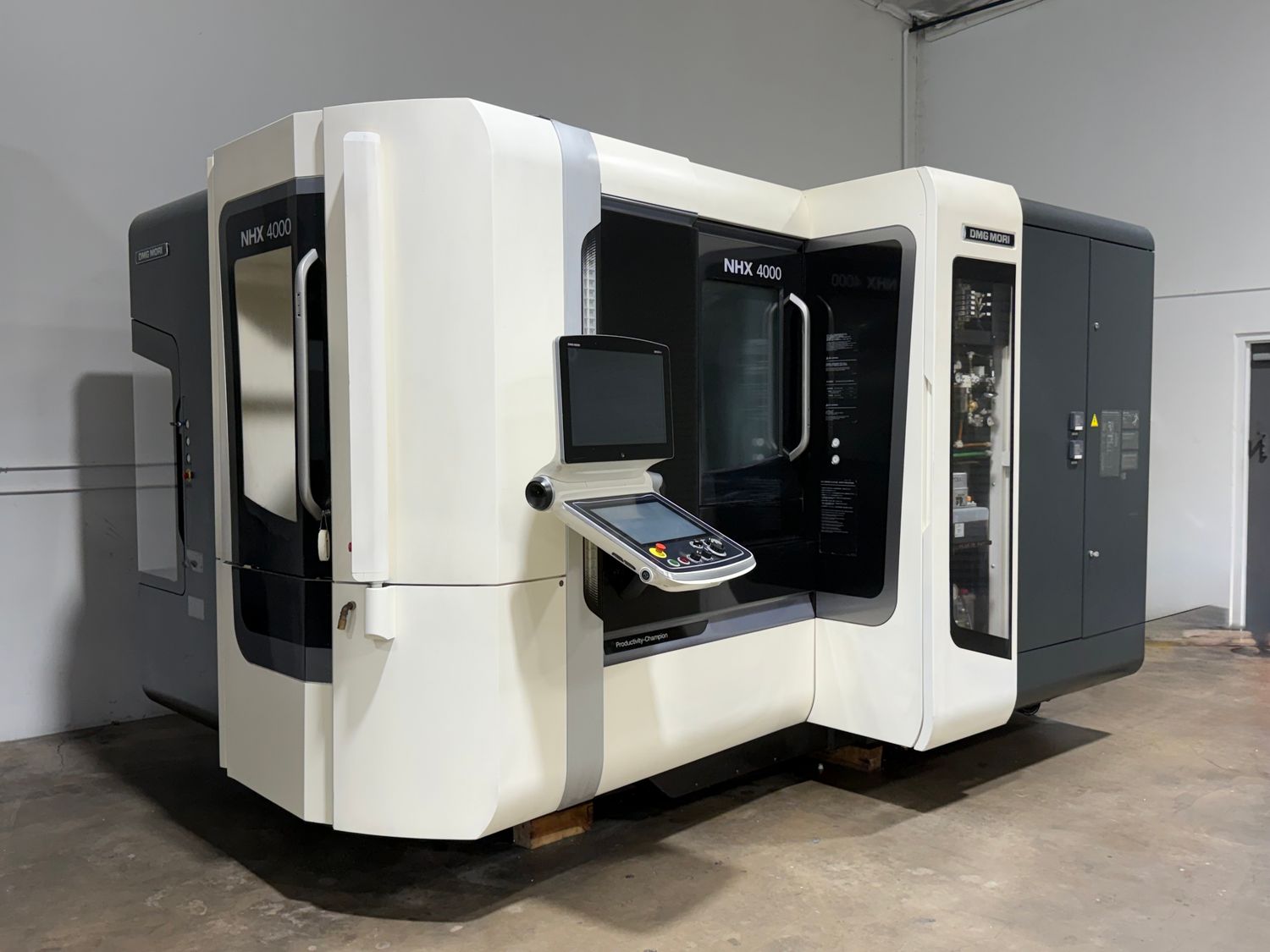 DMG, Mori #NHX-4000, CNC horizontal machining center, 60 automatic tool changer, 22" X, 22" Y, 26" Z, 12000