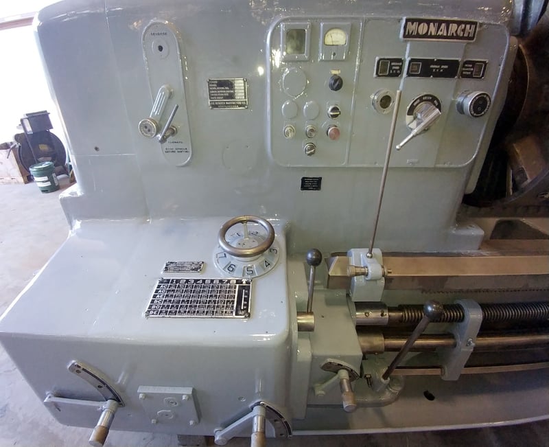 40" x 176" Monarch Dyna Shift 90/25000, 32" swing over cross slide, 4